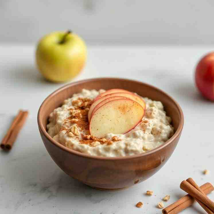 Healthy Muesli Overnight Oats - Easy Apple Cinnamon Recipe