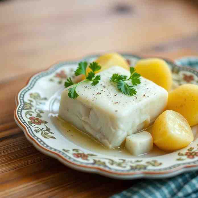 Traditional Lutefisk - Oven-Baked Perfection
