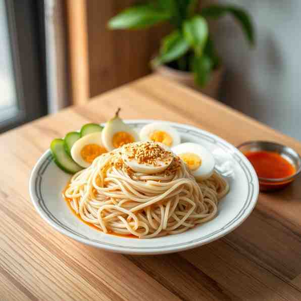 Naengmyeon - Korean Cold Noodles at Home