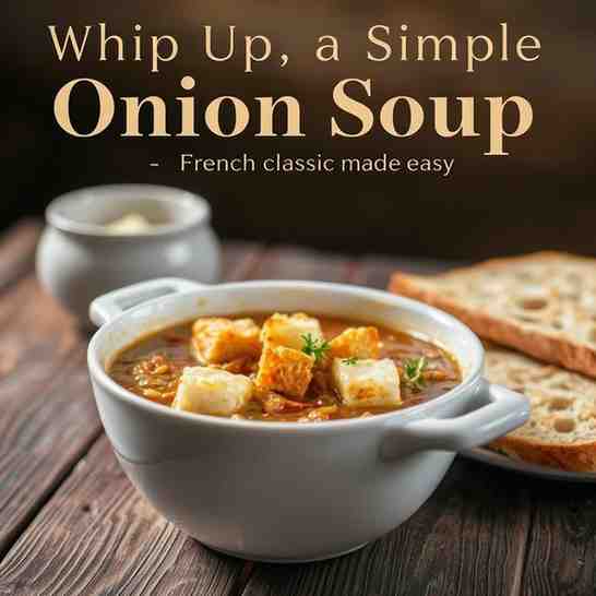 Whip Up a Simple Onion Soup Recipe - French Classic Made Easy
