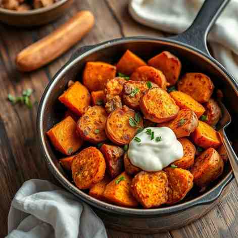 Crispy Skillet Sweet Potatoes - Boil-Then-Fry Perfection