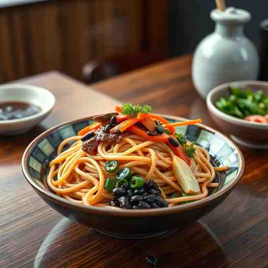 Jjajangmyeon (Korean Black Bean Noodles) Recipe