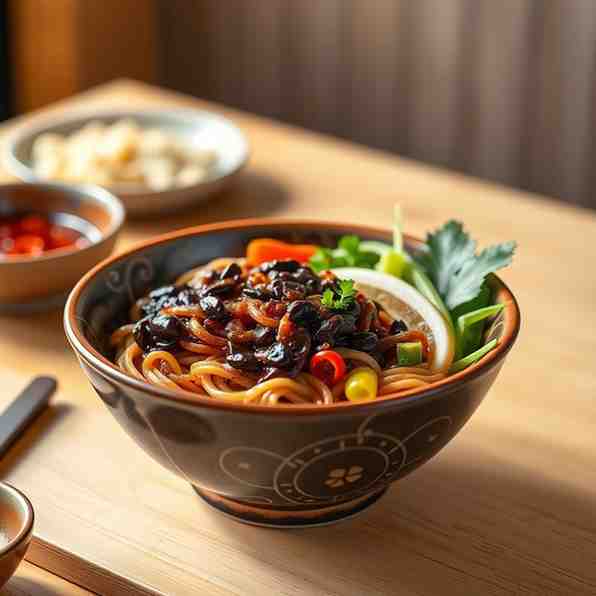 Jjajangmyeon (Korean Black Bean Noodles) Recipe