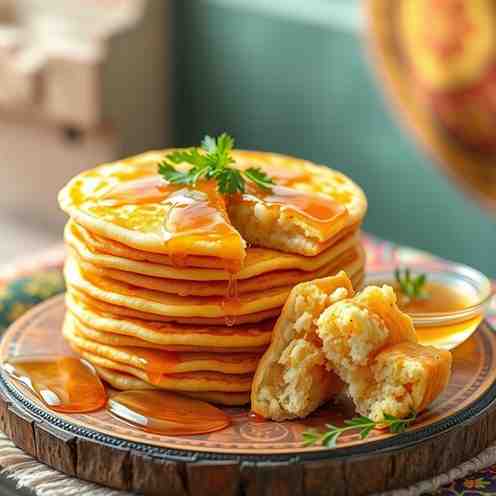 Sweet Honey Somali Canjeero - Easy Fermented Pancakes