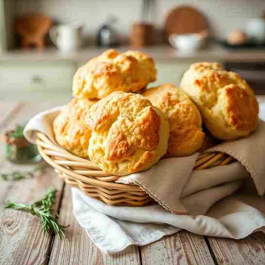 Easy One-Bowl Cheddar Herb Biscuits