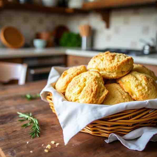 Easy One-Bowl Cheddar Herb Biscuits
