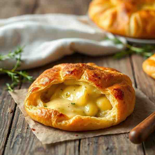 Baked Cheese Recipe - Easy Puff Pastry