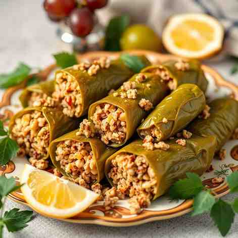Cyprus Dolmades - Stuffed Grape Leaves Recipe