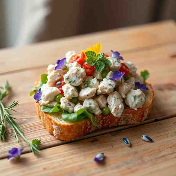 Best Chicken Salad Recipe - Danish Hønsesalat Smørrebrød
