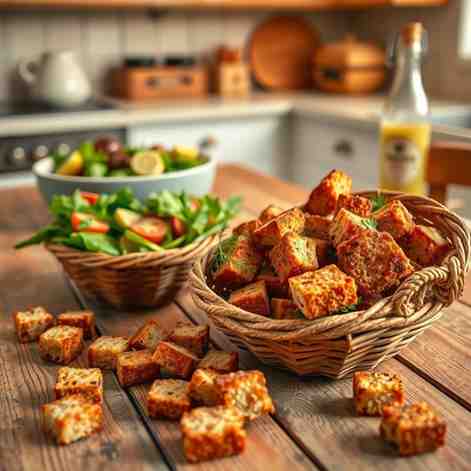 Nordic Crunch - Danish Dark Bread Croutons Recipe