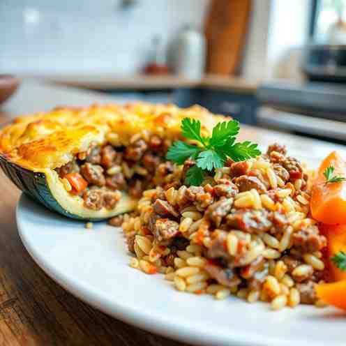 Delicious Beef and Rice Recipe - Zucchini Casserole – Make It