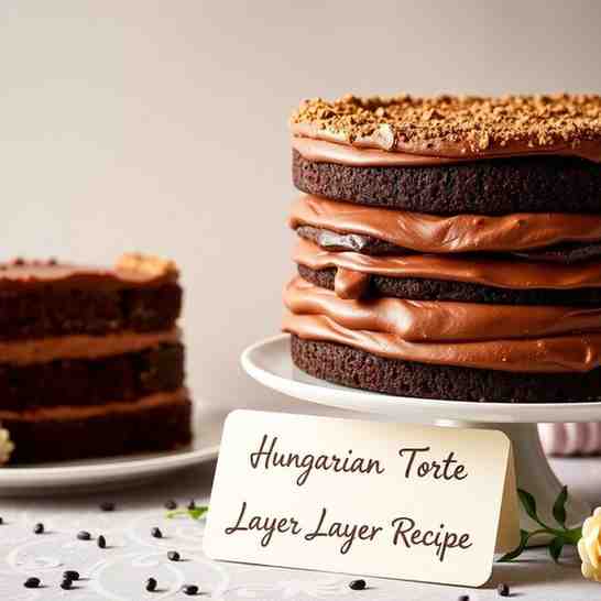 Hungarian Dobos Torte - Chocolate Layer Cake Recipe