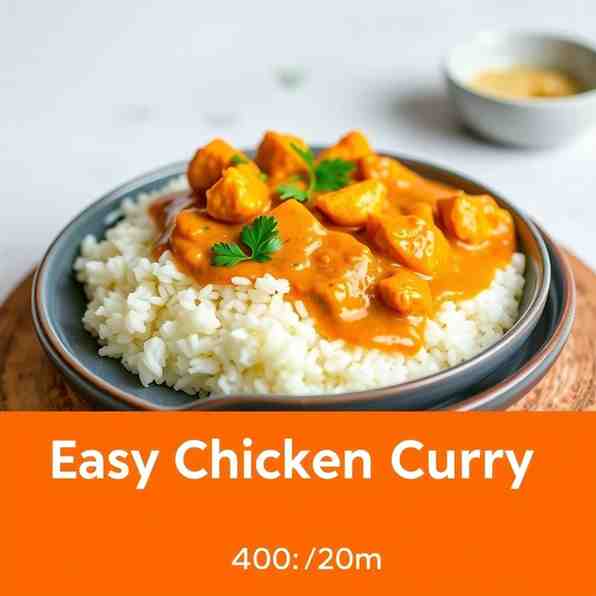 Easy Chicken Curry & Rice - Ready In 40 Mins