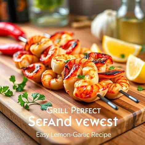 Grill Perfect Seafood Skewers - Easy Lemon-Garlic Recipe