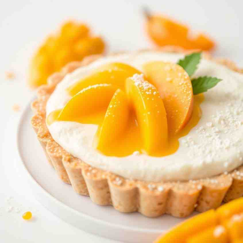 Easy Mango Mousse Tart Recipe - Sweet & Refreshing