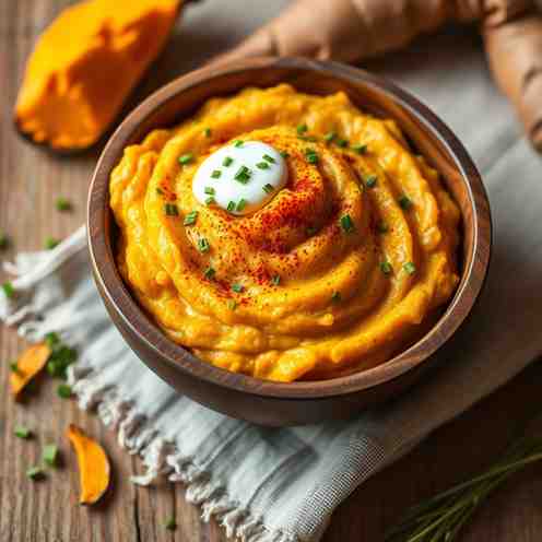Easy Mashed Sweet Potatoes Recipe - Creamy, Savory & Vegan Option