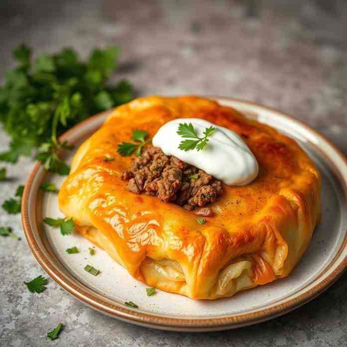 Crispy Ground Beef Börek - Easy Meat Pie Recipe