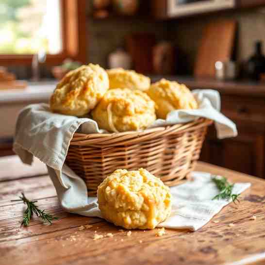 Easy One-Bowl Cheddar Herb Biscuits