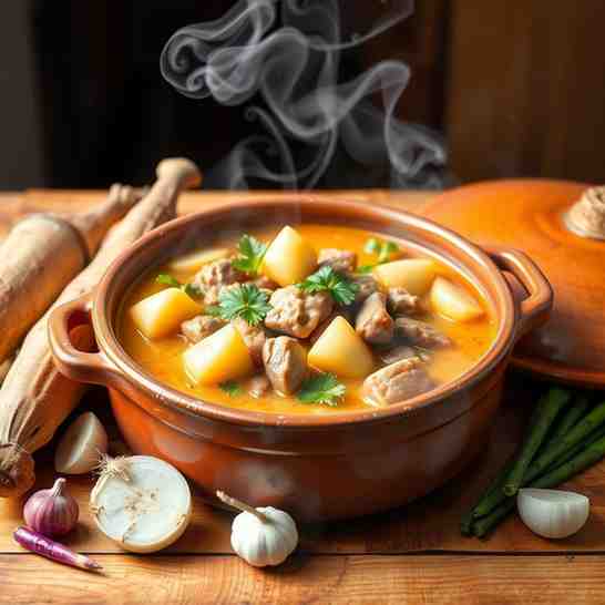 Easy One-Pot Taro Stew - Make a Recipe from These Ingredients