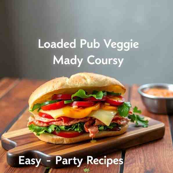 Loaded Pub Veggie Sandwich - Easy Party Recipes