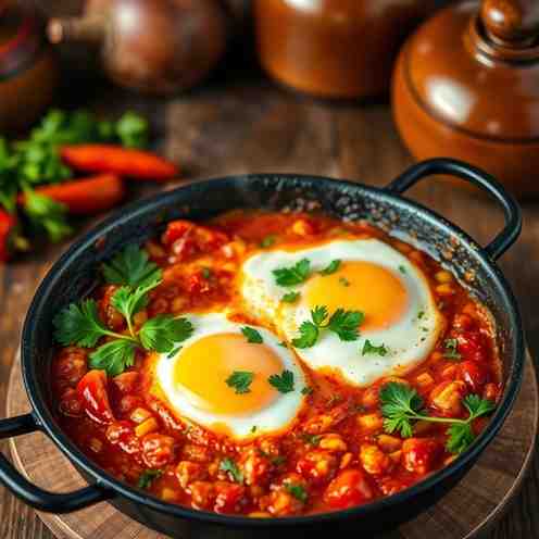 Easy Shakshuka Recipe - Best Spicy Tomato Eggs
