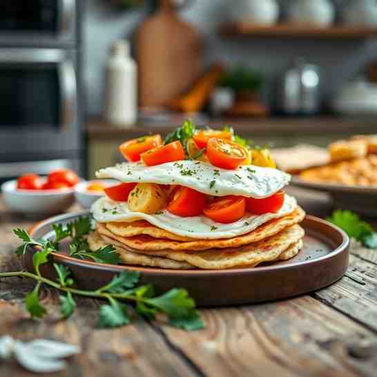 Gluten Free Egg Arepas - Breakfast