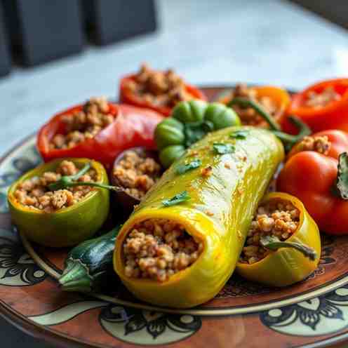 Egyptian Mahshi - Stuffed Veggies with Meat & Rice Recipe