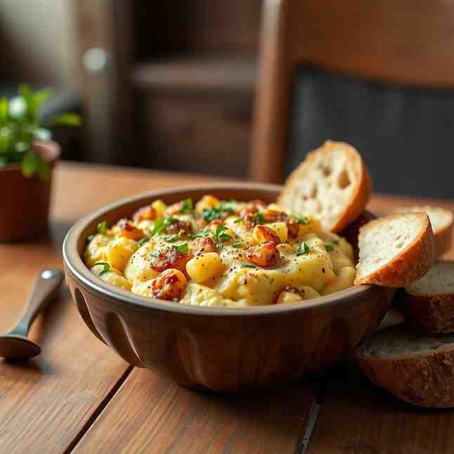 Elarji - Comforting Georgian Cornmeal & Cheese Dish