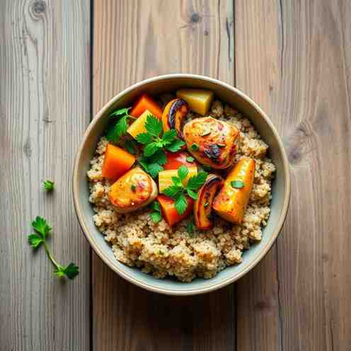Five-Flavor Chicken Quinoa Bowl Recipe