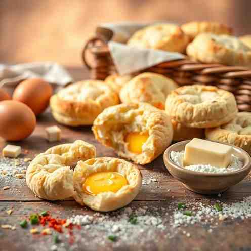 Flaky Egg & Cheese Biscuits - Easy Pogácsa Recipe!