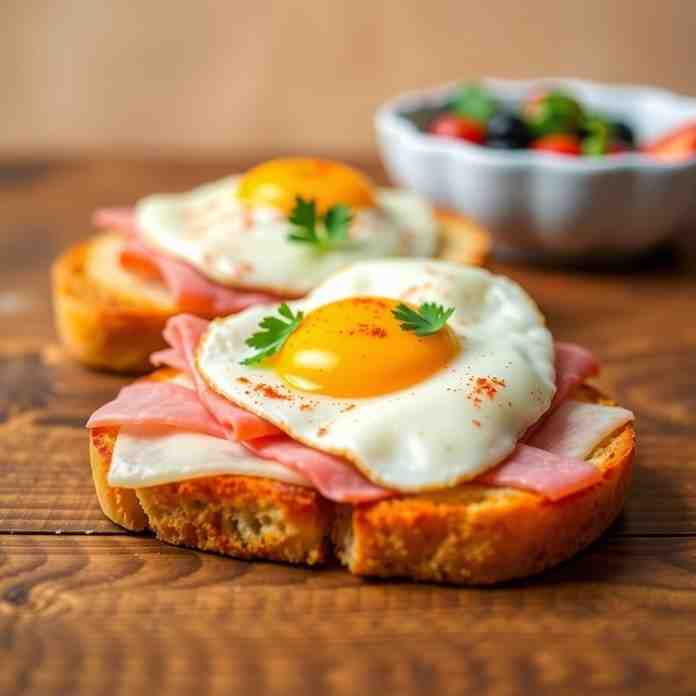French Croque Madame Recipe - Bistro-Style Ham & Cheese Melt