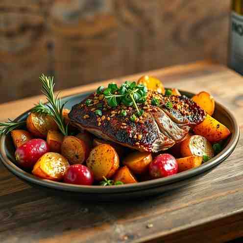 Galician Raxo with Crispy Potatoes Recipe