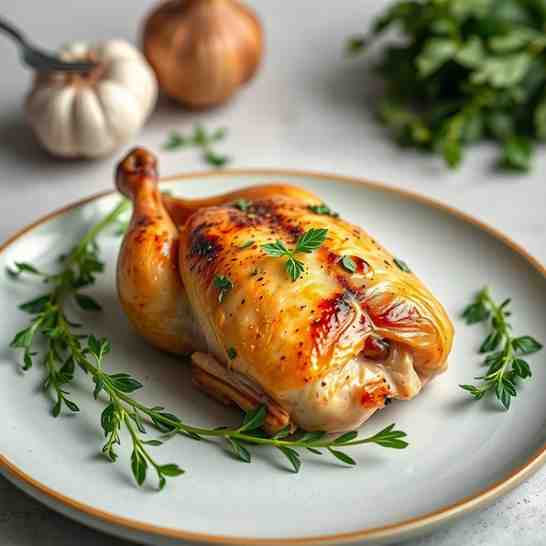 Garlic Herb Chicken - Juicy Roast for Meal Prep