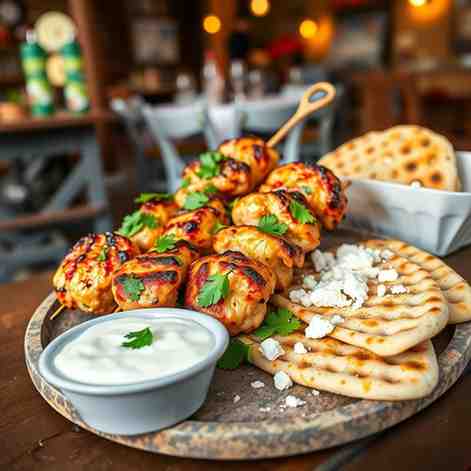 Greek Grilled Chicken Souvlaki