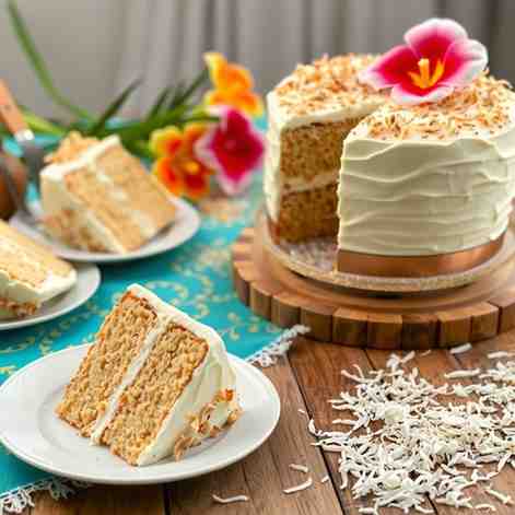 Grenadian Coconut Cream Cake Recipe - Bake Today