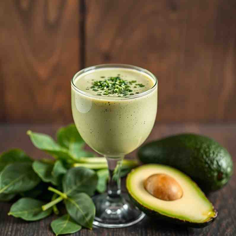 Grenadian Green Avocado Spinach Smoothie