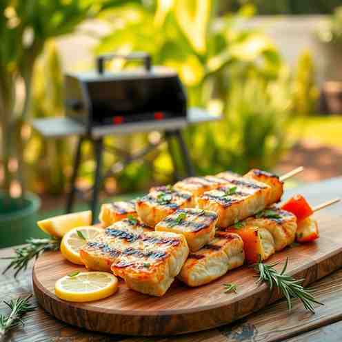 Grilled Fish Skewers - Easy & Healthy Backyard Grill Ideas
