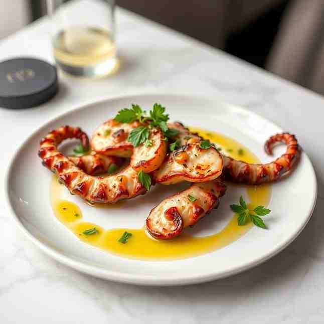 Grilled Octopus in Olive Oil - High-Protein Appetizer Made Easy