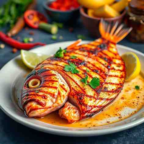 Grilled Red Snapper - Guadeloupean Perfection