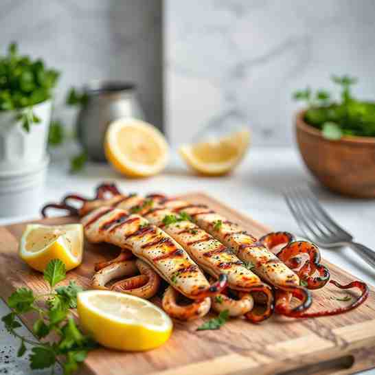 Grilled Squid Recipe - Best Fish to Cook at Home, Healthy & Easy