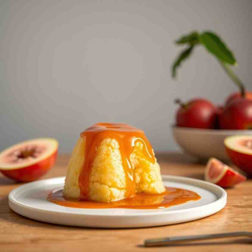 Guava Duff - Steamed Pudding with Rum Sauce