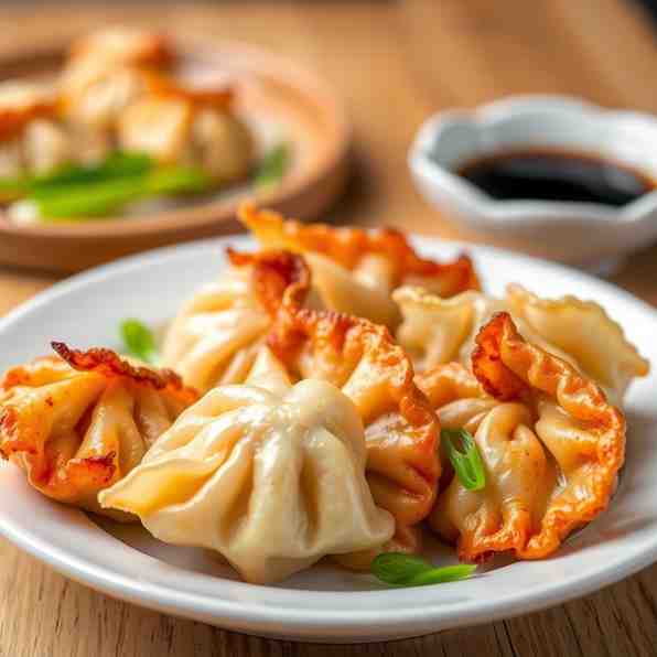 Crispy Pan-Fried Dim Sum Dumplings - Pork Potstickers Recipe ...