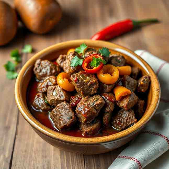 Chotlo Slow Cooked Beef - Botswanan Chotlho Recipe | CulinaryCreationss