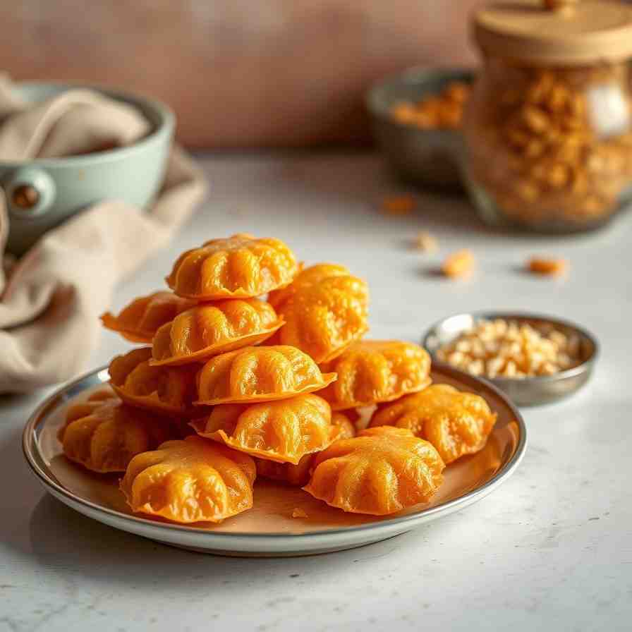 Bellam Gavvalu - Crispy Jaggery Shells - special sweet shells ...