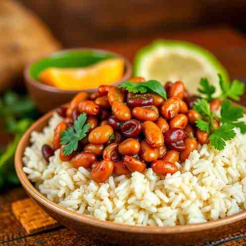 Haitian Legume & Diri Kole - Bean and Rice Dish