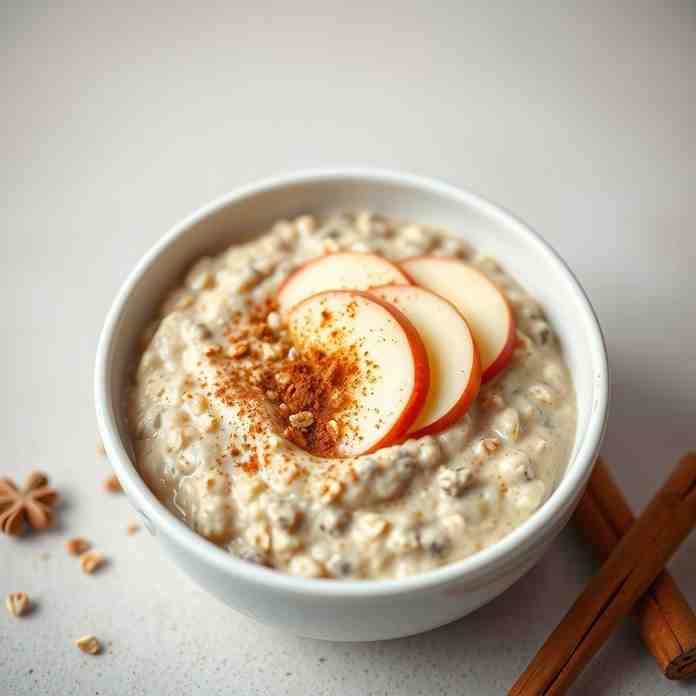 Healthy Muesli Overnight Oats - Easy Apple Cinnamon Recipe