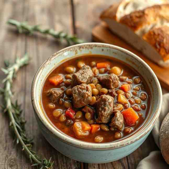 Hearty Beef & Lentil Stew - Easy Dinner Recipes