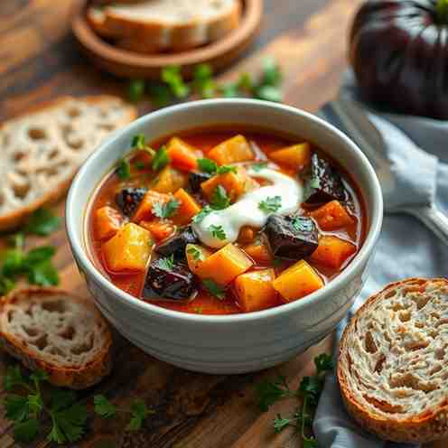 Hearty Eggplant Stew - Easy Healthy Plant-Based Recipe