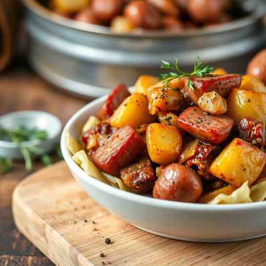 Hearty Rumbledethumps - Easy Cabbage, Potatoes & Sausage Recipe
