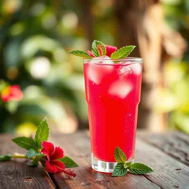 Hibiscus Agua Fresca - Tropical Jamaican Drink